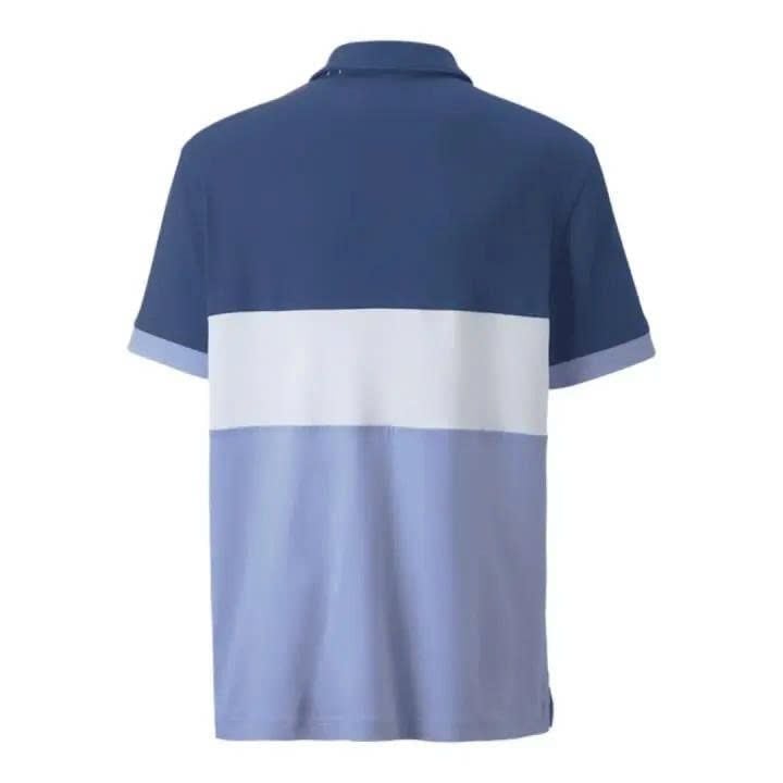 Áo golf tay ngắn trẻ em Boys Cloudspun Highway Polo - Blazing Blue-Lav