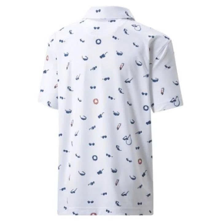 Áo golf tay ngắn trẻ em Mattr Sunnies Polo Boys - Bright Cobalt-QUIET