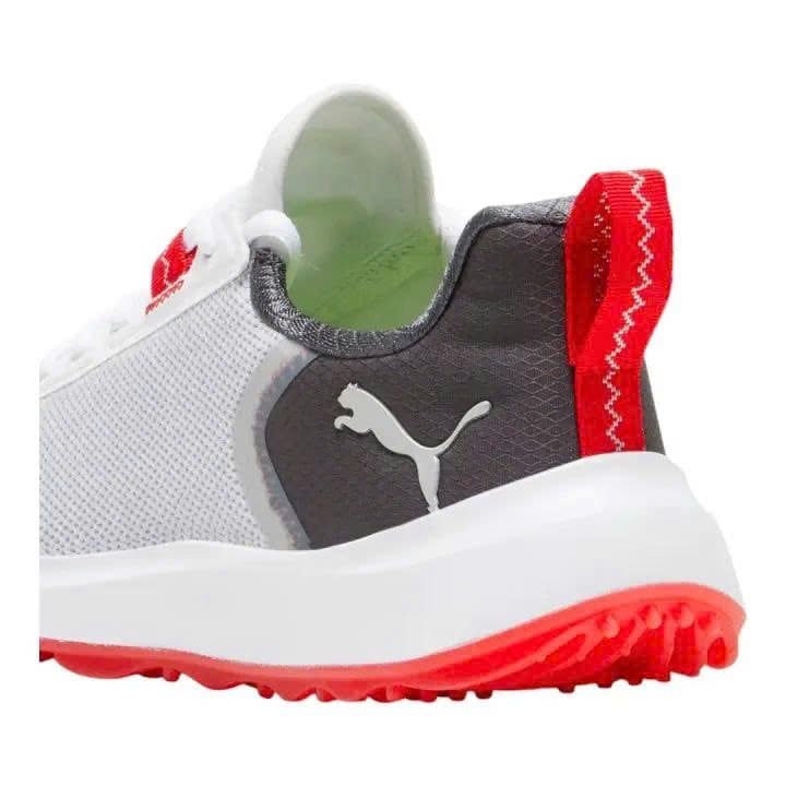 Giày golf trẻ em Fusion Crush Sport JR - Puma White / Dark Coal 379891
