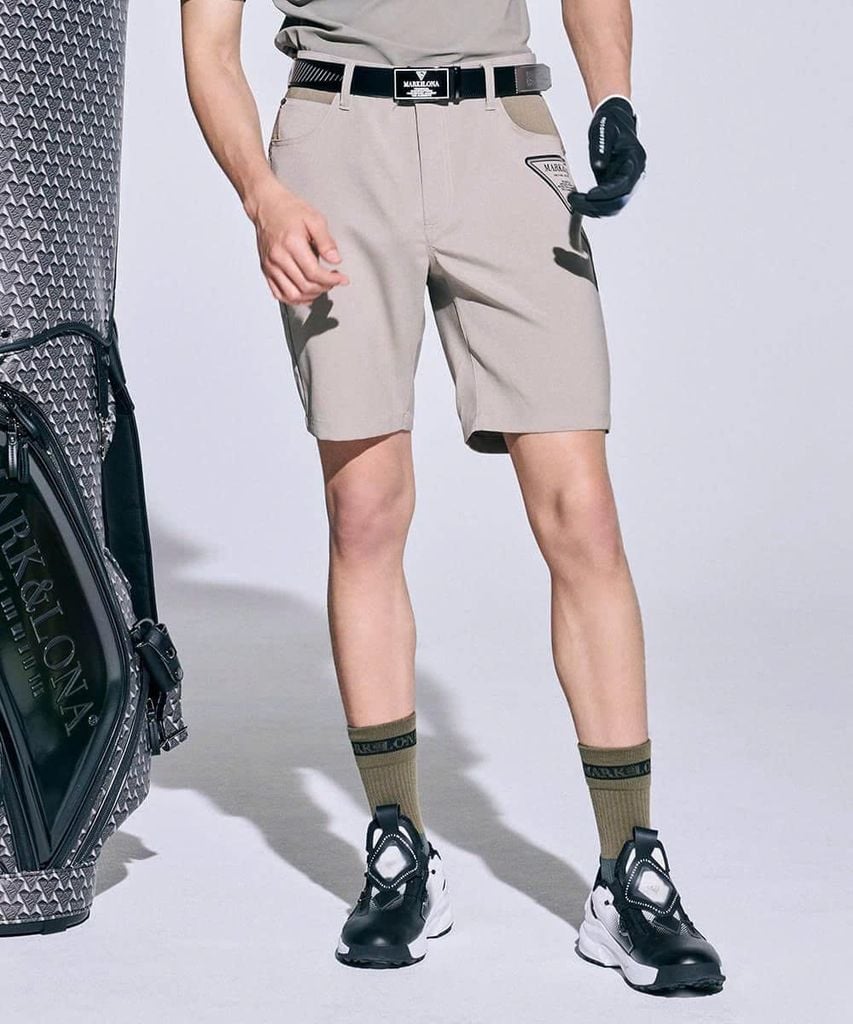 Quần shorts golf nam CD12-STFS MCM-5A-AT59 (Beige) | MARK & LONA