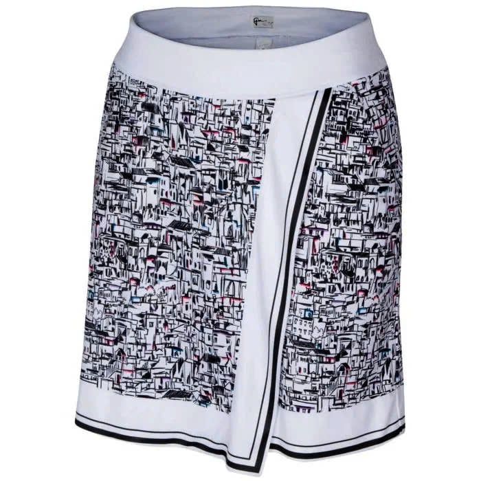 Váy golf Villa Pull-On Skort - White G2S21H880_WHT | Greg NormanVáy golf Villa Pull-On Skort - White G2S21H880_WHT | Greg Norman