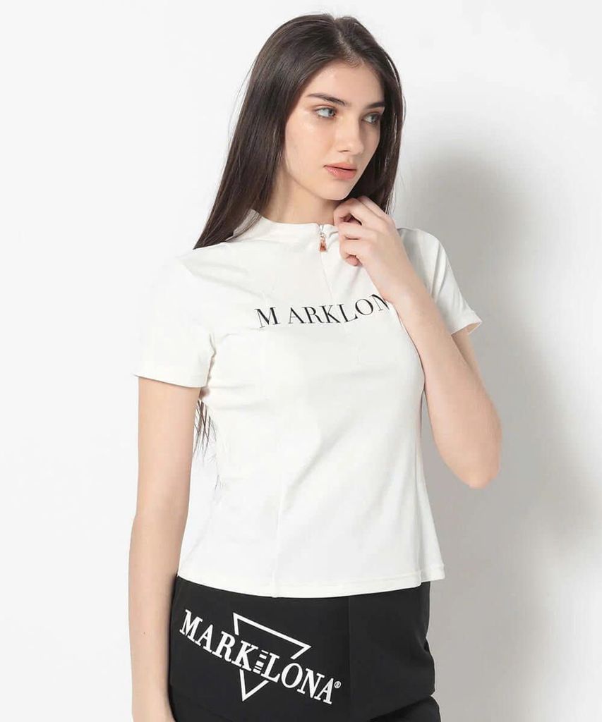 Áo golf nữ tay ngắn CD12-BLHT MCW-5A-AA50 (White) | MARK & LONA