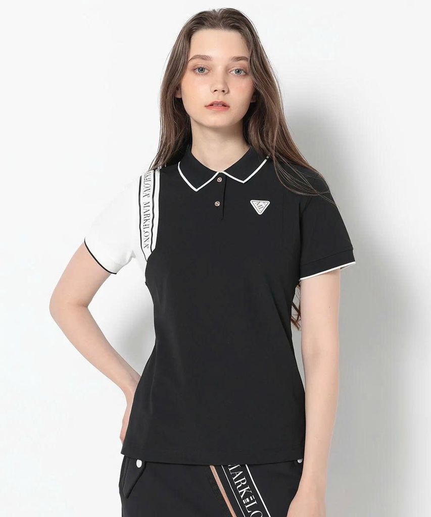 Áo golf nữ tay ngắn CD12-HSPL MCW-5A-AP50 (Black) | MARK & LONA