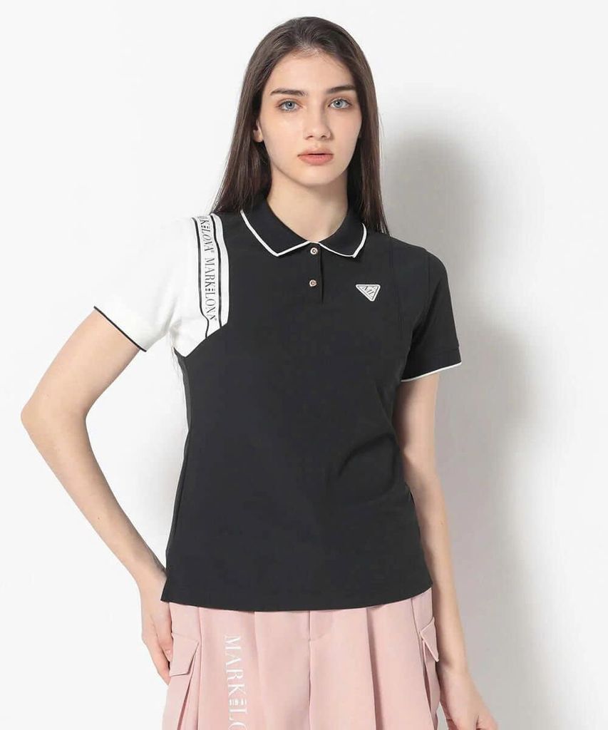 Áo golf nữ tay ngắn CD12-HSPL MCW-5A-AP50 (Black) | MARK & LONA