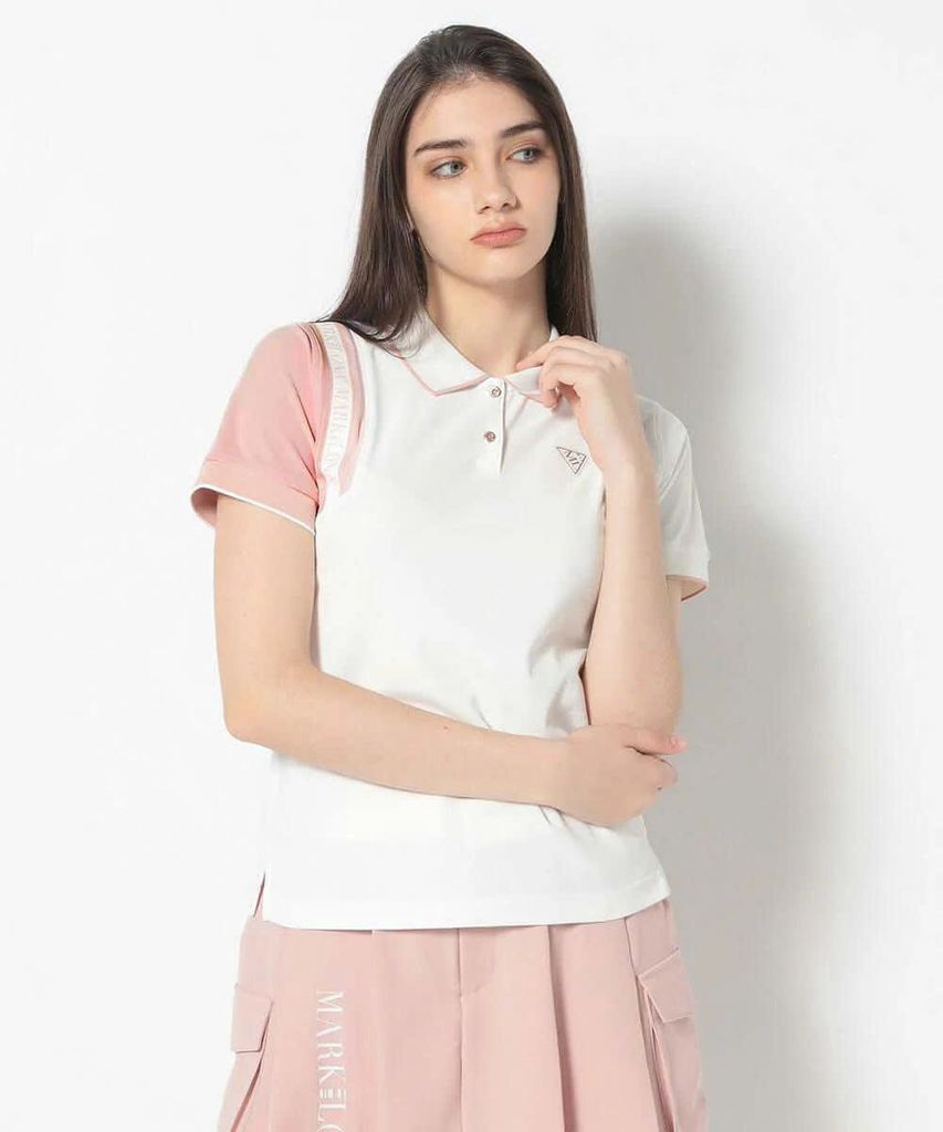 Áo golf nữ tay ngắn CD12-HSPL MCW-5A-AP50 (Pink) | MARK & LONA