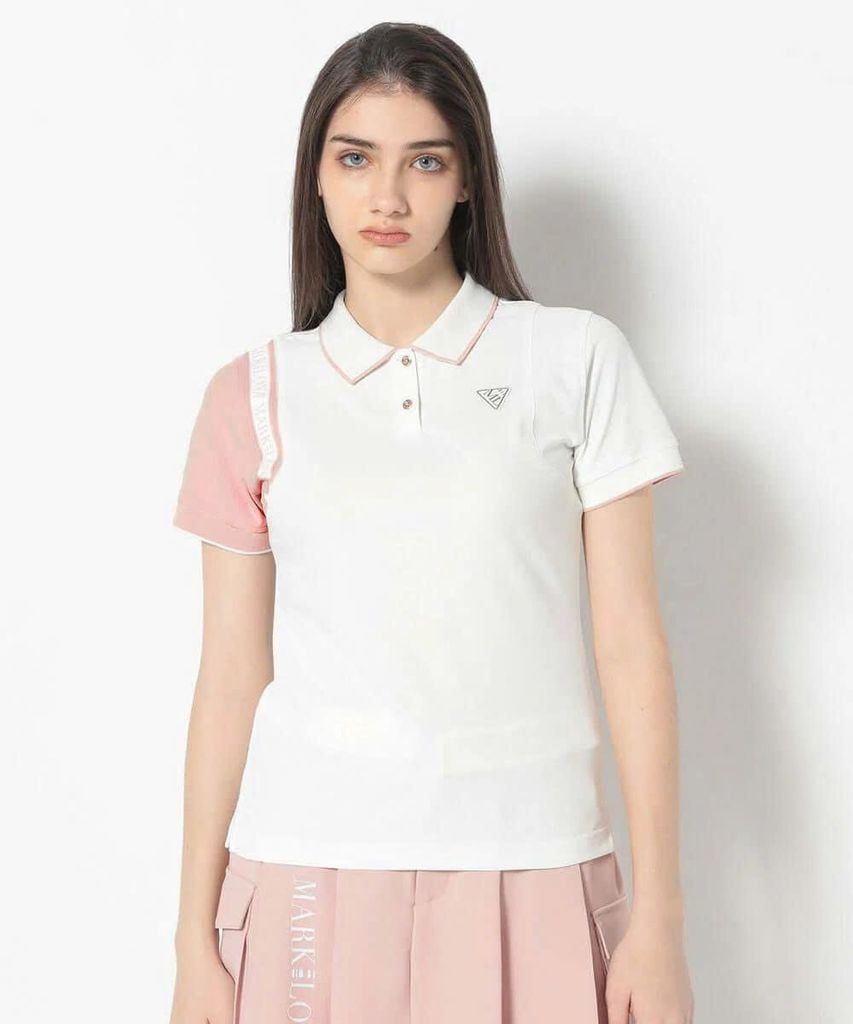 Áo golf nữ tay ngắn CD12-HSPL MCW-5A-AP50 (Pink) | MARK & LONA