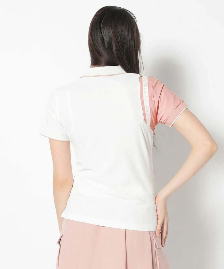 Áo golf nữ tay ngắn CD12-HSPL MCW-5A-AP50 (Pink) | MARK & LONA