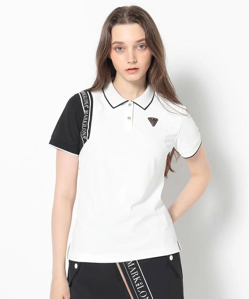 Áo golf nữ tay ngắn CD12-HSPL MCW-5A-AP50 (White) | MARK & LONA