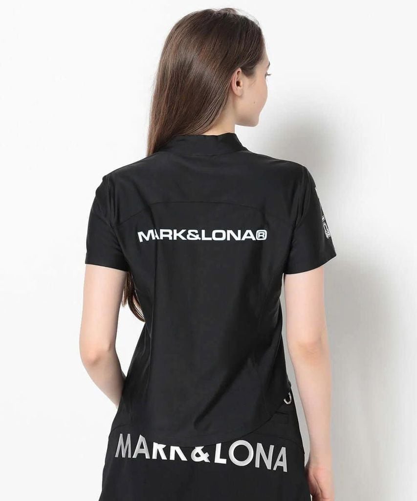 Áo golf nữ tay ngắn Ever RoundHem Zip Tee MLW-5A-AA07 (Black) | MARK &