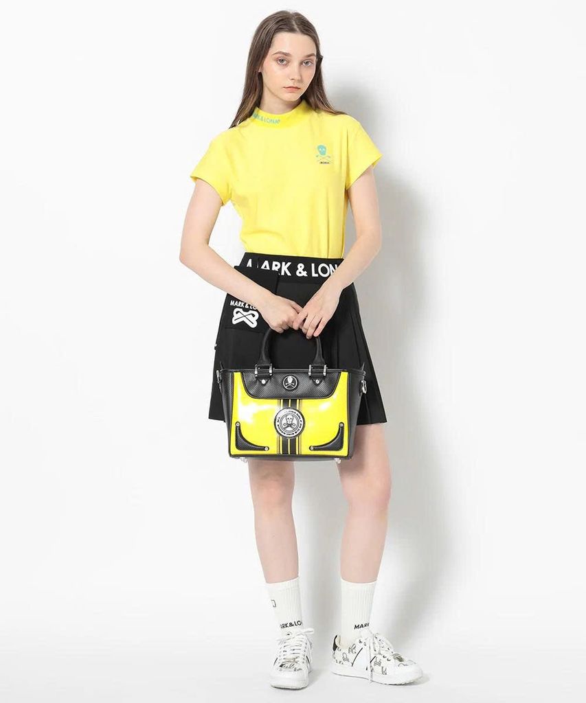 Áo golf nữ tay ngắn Gene Leopard Mock Neck MLW-5A-AA03 (Yellow) | MAR
