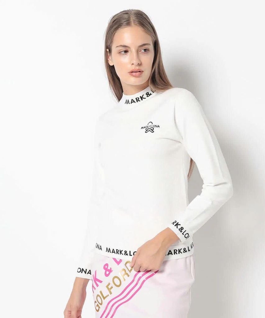 Áo golf tay dài nữ Option Viscose Mock Neck Sweater MLW-5A-AB01 (White