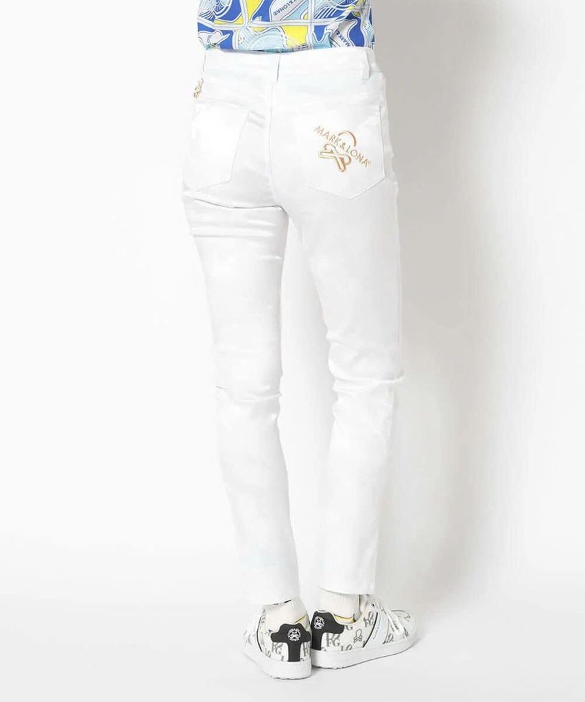 Quần dài golf nữ Gauge Camouflage Slim Pants MLW-5A-AT05 (White) | MAR