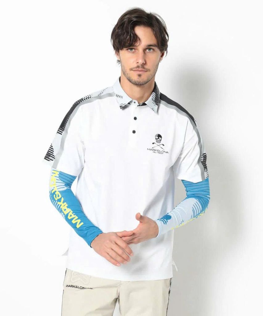 Ống tay chống nắng golf Flow Camo Arm Cover MLF-5A-FO12 (Blue) | MARK