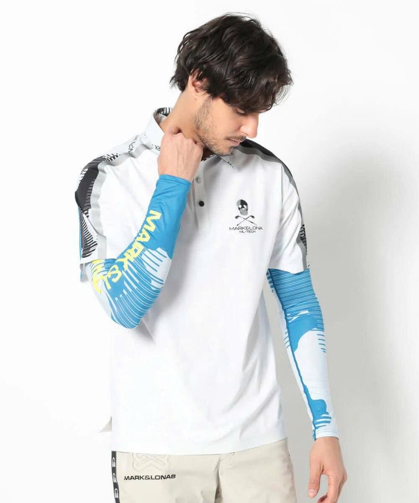 Ống tay chống nắng golf Flow Camo Arm Cover MLF-5A-FO12 (Blue) | MARK
