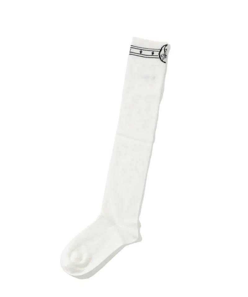 Vớ golf nữ cổ cao Sally High Socks MLF-3A-FS41 (White) | MARK & LONA