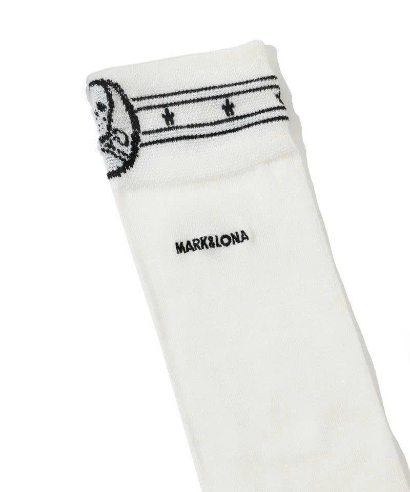 Vớ golf nữ cổ cao Sally High Socks MLF-3A-FS41 (White) | MARK & LONA
