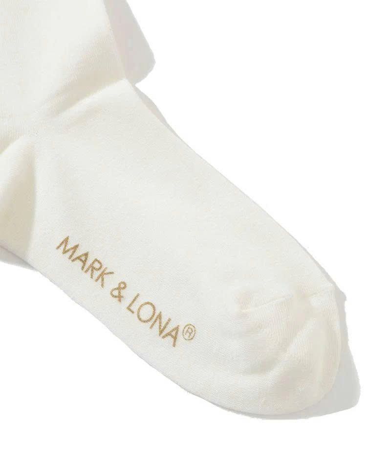 Vớ golf nữ cổ cao Sally High Socks MLF-3A-FS41 (White) | MARK & LONA