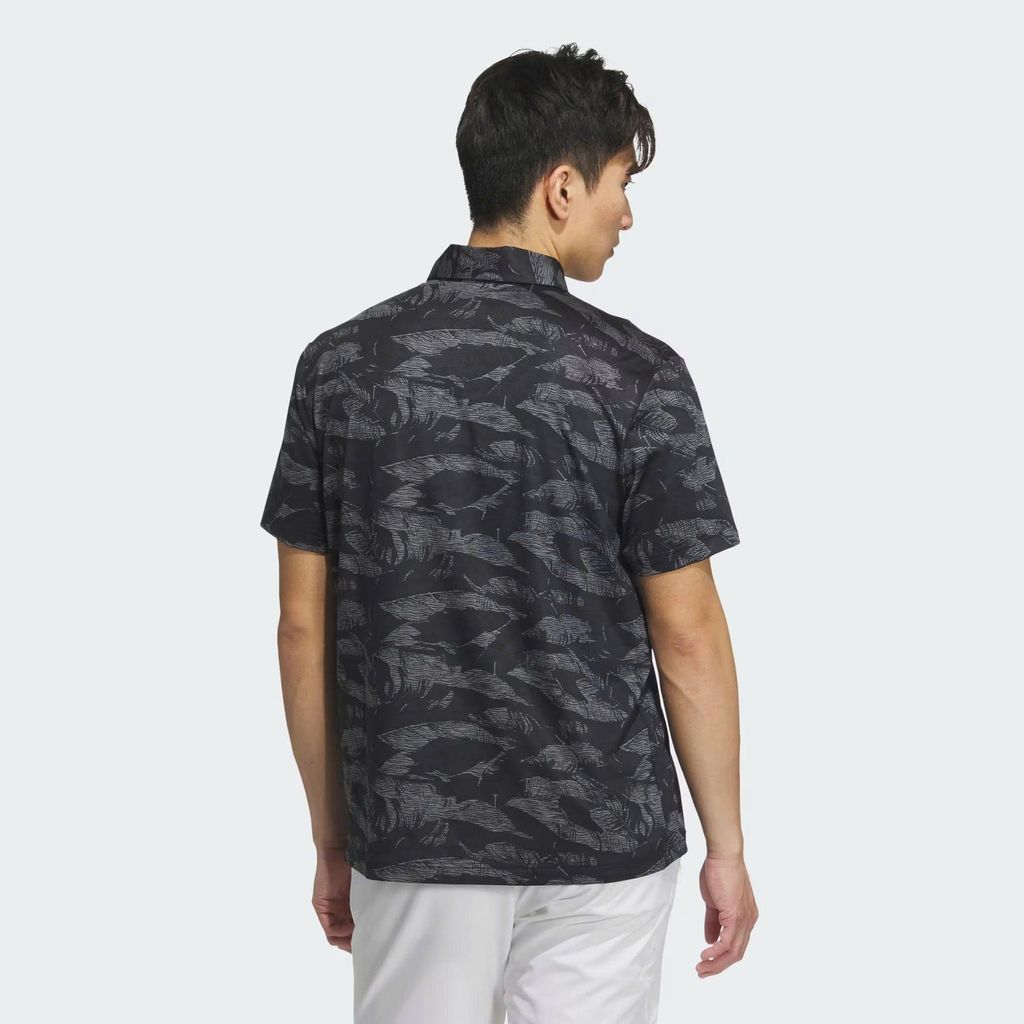 Áo golf nam tay ngắn Grf Aop Polo Black JN1225 | Adidas