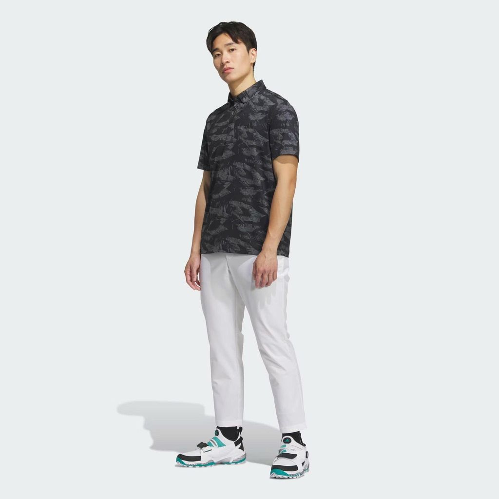 Áo golf nam tay ngắn Grf Aop Polo Black JN1225 | Adidas