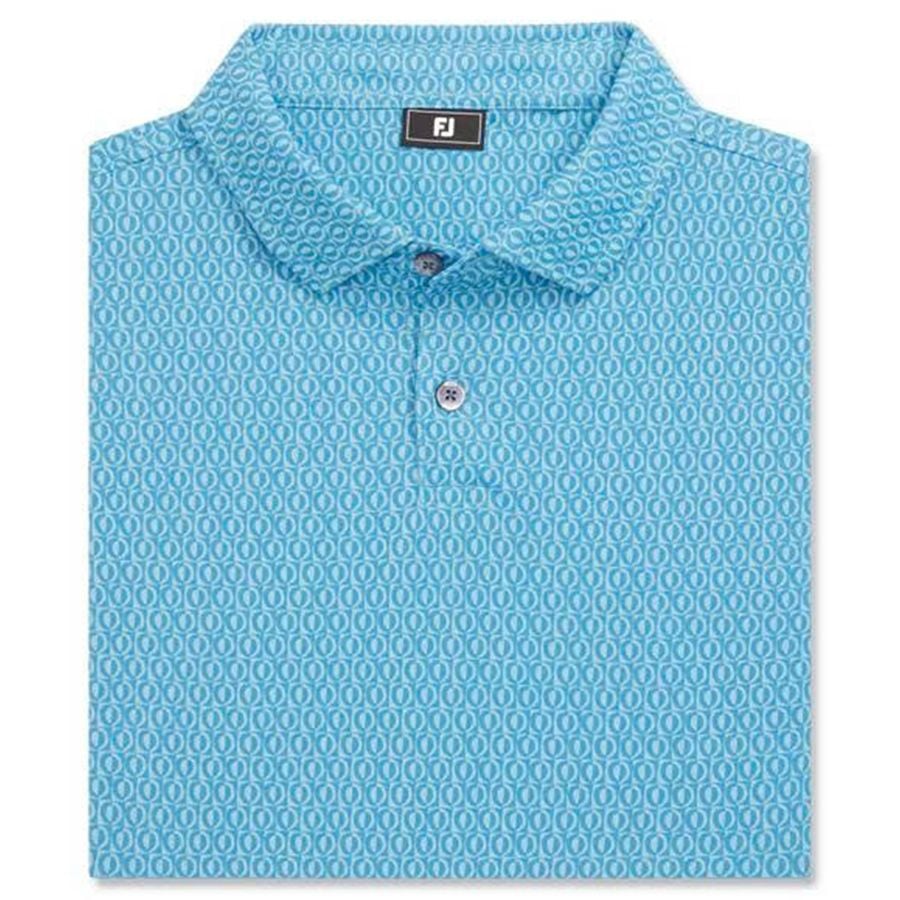 Áo golf nam tay ngắn Modernist Geo Pique Air Blue / High Tide 37445 |Áo golf nam tay ngắn Modernist Geo Pique Air Blue / High Tide 37445 | FootJoy
