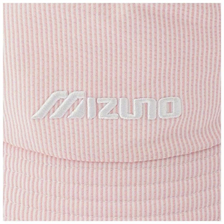 Nón Xô SOCCER STRIPE HAT WHITE x LIGHT PINK E2MWC00976 | Mizuno