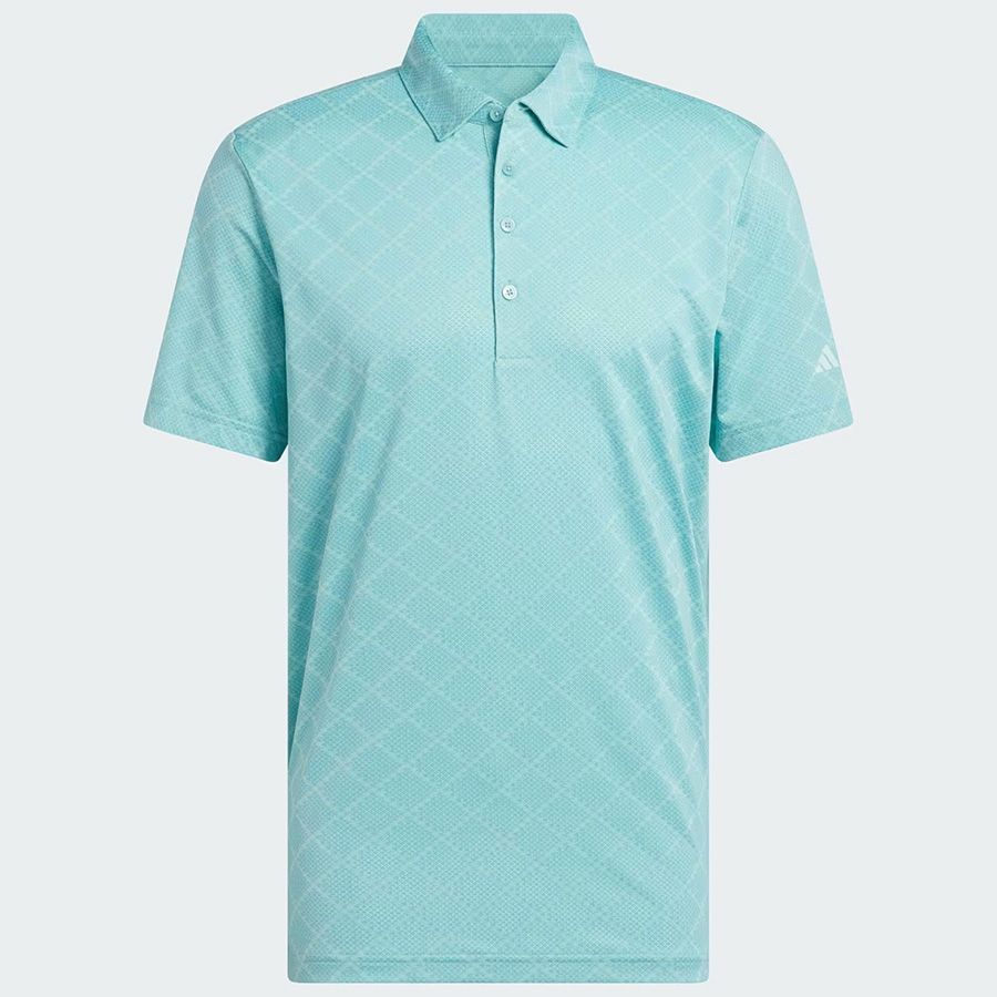 Áo golf nam tay ngắn Ultimate365 Hounds Jacquard Polo Shirt Mint Ton /Áo golf nam tay ngắn Ultimate365 Hounds Jacquard Polo Shirt Mint Ton / Flash Aqua JL5264 | Adidas