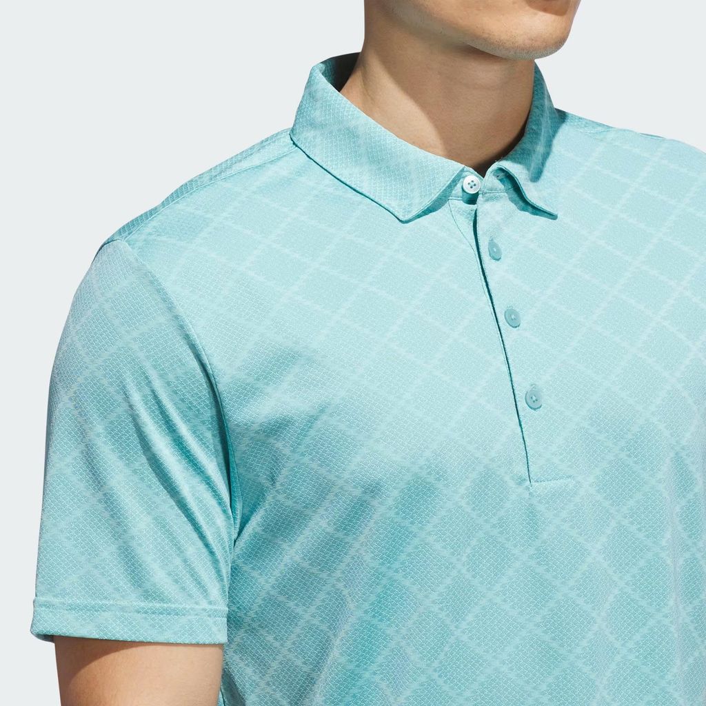 Áo golf nam tay ngắn Ultimate365 Hounds Jacquard Polo Shirt Mint Ton /