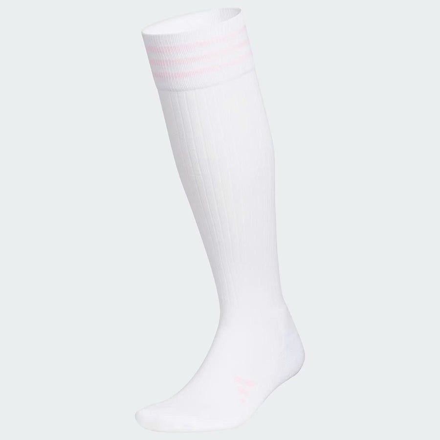 Vớ cổ cao nữ Đầu Gối 3 Sọc White / Clear Pink JM0227 | ADIDASVớ cổ cao nữ Đầu Gối 3 Sọc White / Clear Pink JM0227 | ADIDAS