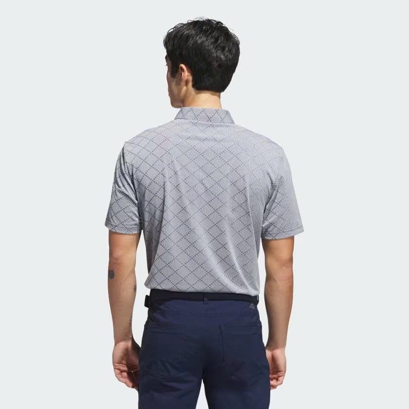 Áo golf nam tay ngắn Ultimate365 Hounds Jacquard Polo Shirt White / Co