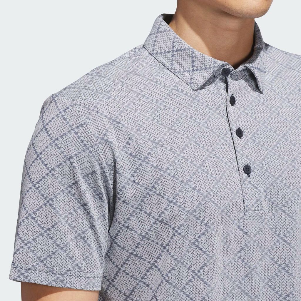 Áo golf nam tay ngắn Ultimate365 Hounds Jacquard Polo Shirt White / Co