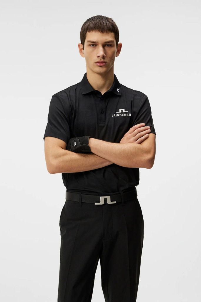 Áo golf nam tay ngắn Mat Tour Golf Polo BLACK GMJT11570-9999 | J.Linde