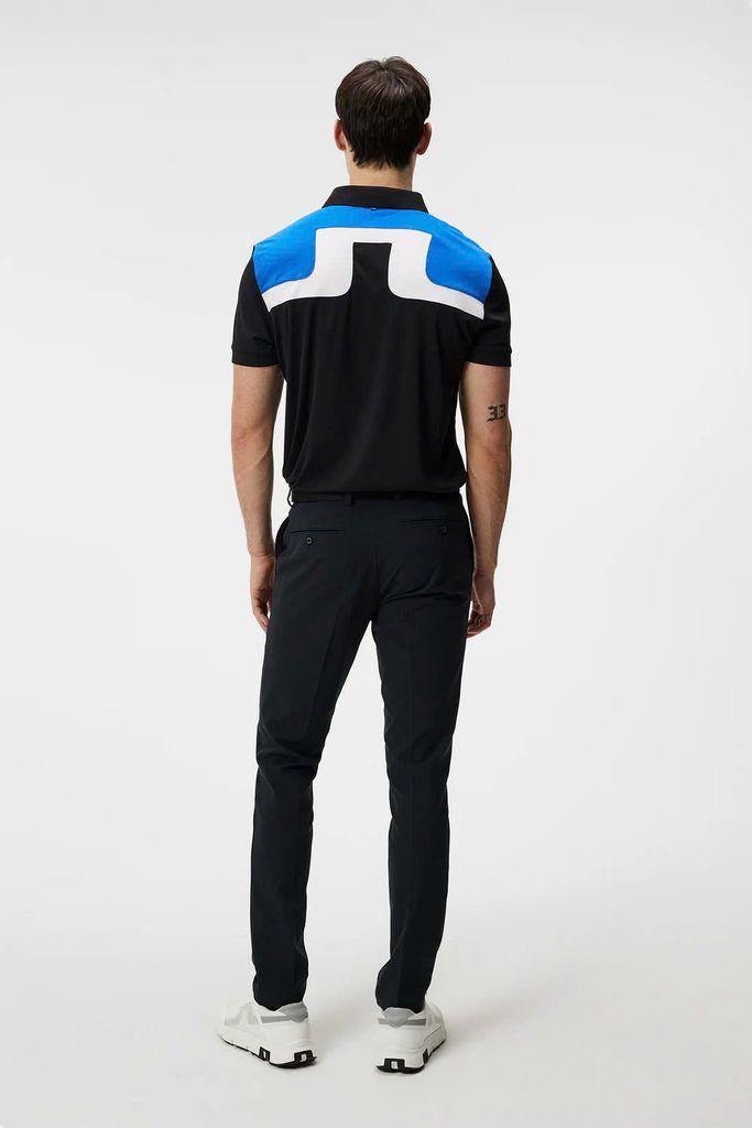 Áo golf nam tay ngắn Jeff Reg Fit Polo BLACK GMJT09170-9999 | J.Lindeb