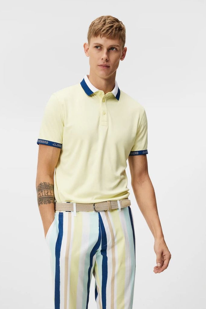 Áo golf nam tay ngắn Guy Regular Polo Wax Yellow GMJT09163-K056 | J.Li