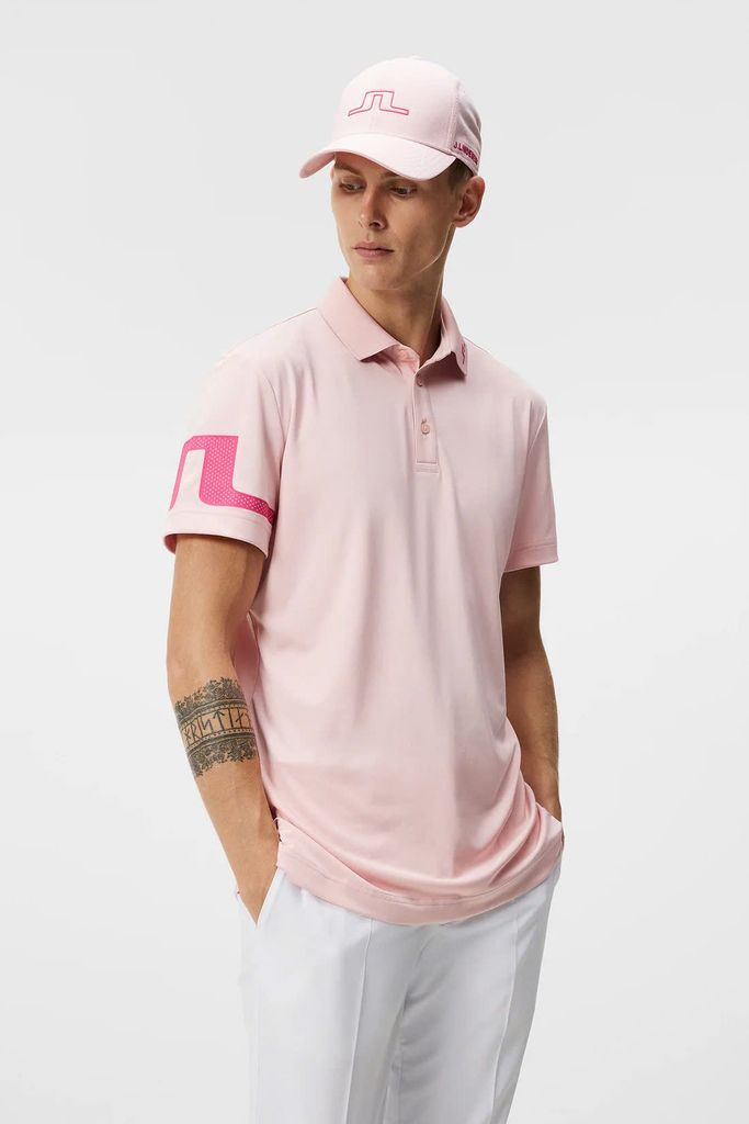 Áo golf nam tay ngắn Heath Regular Fit Polo Powder Pink GMJT09159-S022