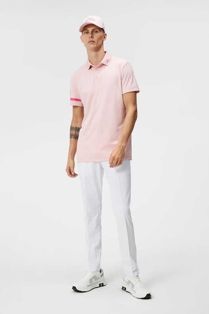 Áo golf nam tay ngắn Heath Regular Fit Polo Powder Pink GMJT09159-S022