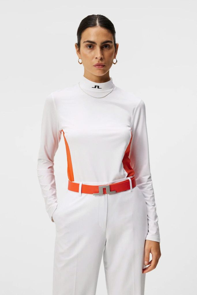 Áo golf nữ tay dài Thabisa Top White GWJT09015-0000 | J.Lindeberg