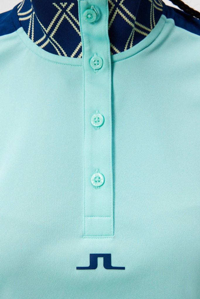 Áo golf nữ tay ngắn Pip Polo Aruba Blue GWJT09010-O492 | J.Lindeberg