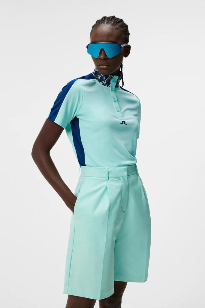 Áo golf nữ tay ngắn Pip Polo Aruba Blue GWJT09010-O492 | J.Lindeberg