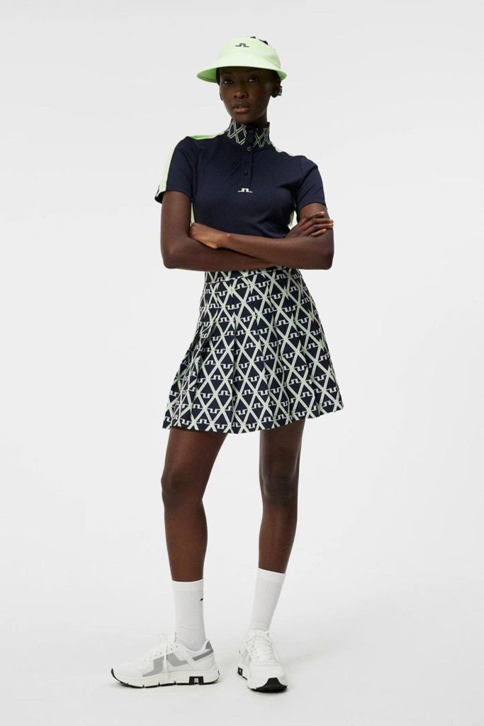 Áo golf nữ tay ngắn Pip Polo JL Navy GWJT09010-6855 | J.Lindeberg