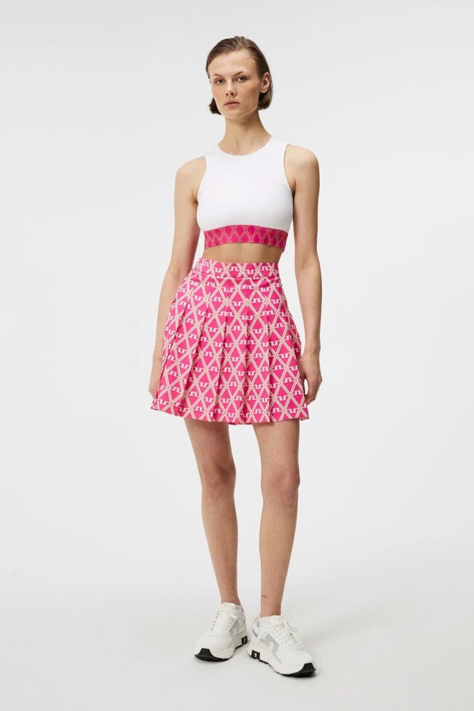 Váy golf Adina Print Skirt Geo Fuchsia Purple GWSD09295-S193 | J.Linde