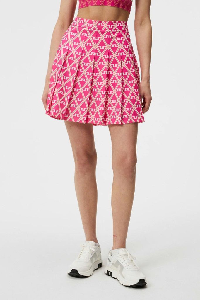 Váy golf Adina Print Skirt Geo Fuchsia Purple GWSD09295-S193 | J.Linde