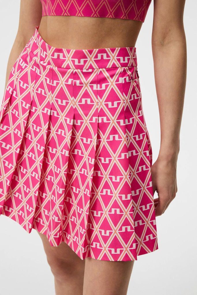 Váy golf Adina Print Skirt Geo Fuchsia Purple GWSD09295-S193 | J.Linde