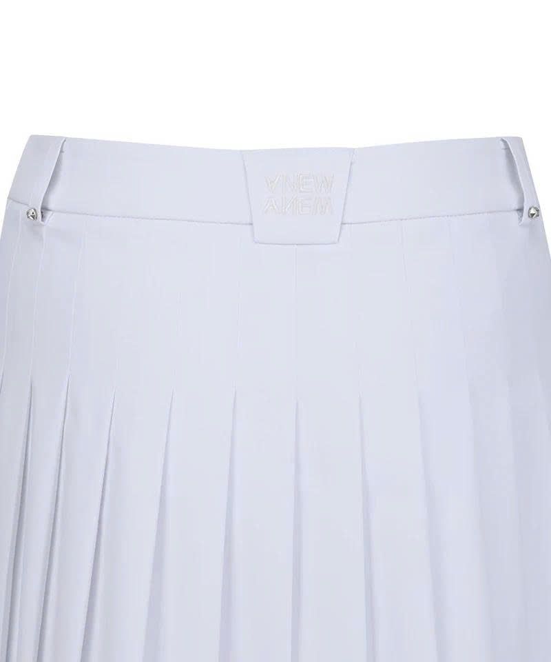 Váy golf Double Layer Pleats Skirt - White AGEMWSQ09WH | Anew Golf