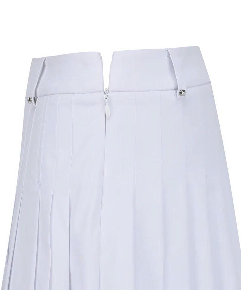 Váy golf Double Layer Pleats Skirt - White AGEMWSQ09WH | Anew Golf