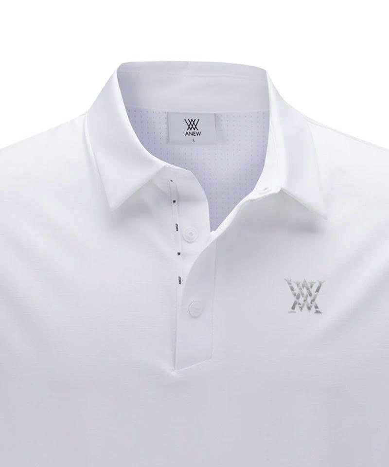 Áo golf nam tay dài Band Detail Long T-Shirt - White AGEMMTS22WH | Ane