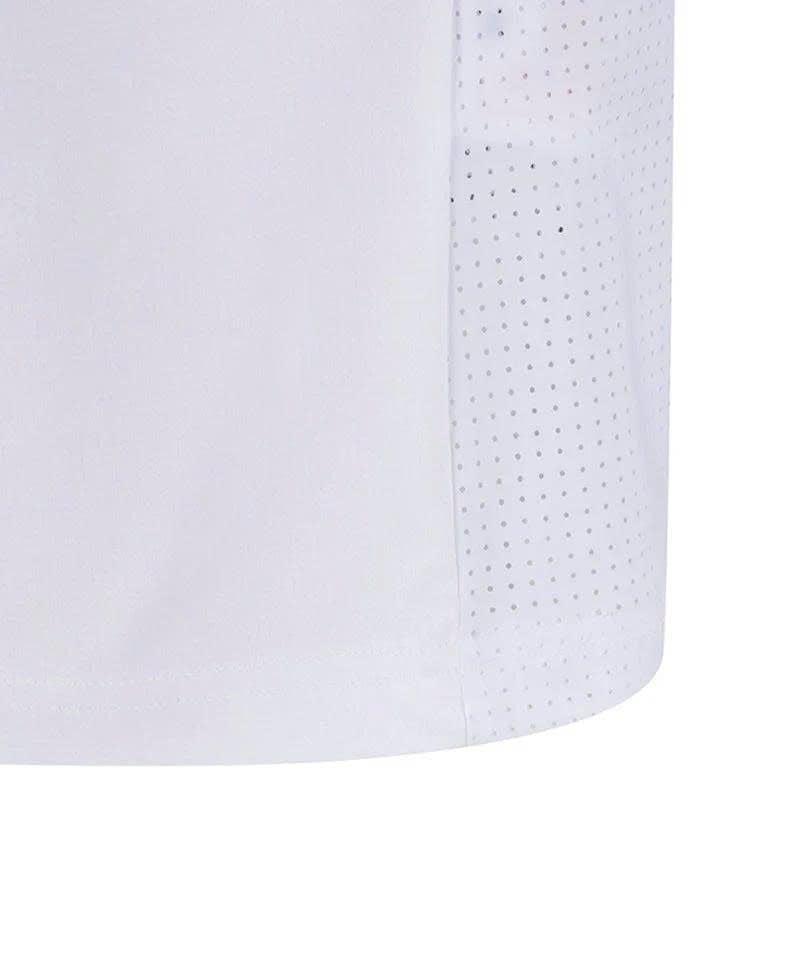 Áo golf nam tay dài Band Detail Long T-Shirt - White AGEMMTS22WH | Ane