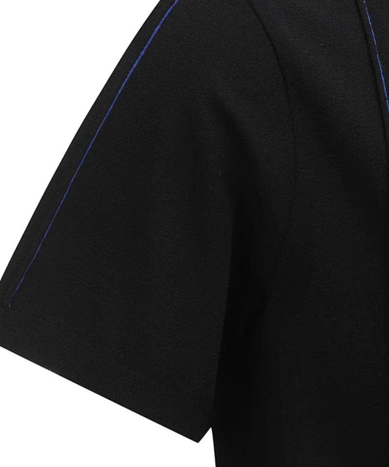 Áo golf nam tay ngắn Short-Sleeved Pullover - Black AGEMMKN02BK | Anew