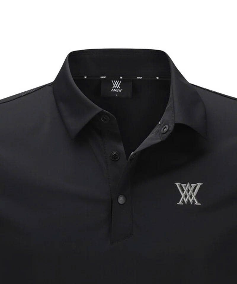 Áo golf nam tay ngắn Signature Logo Short T-Shirt - Black AGEMMTS01BK