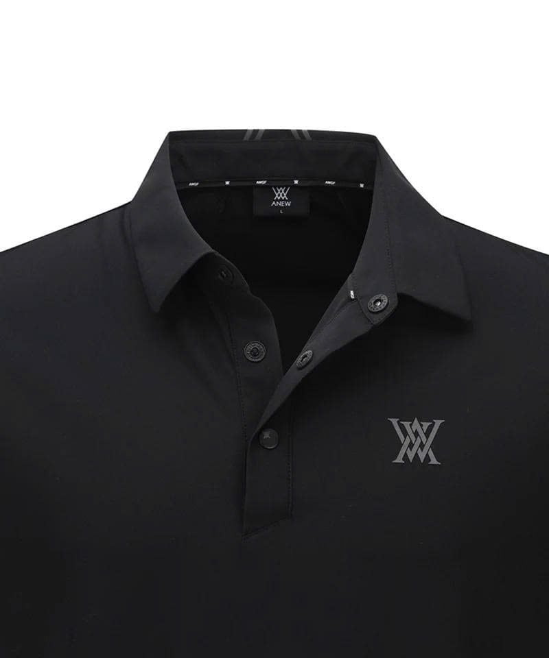 Áo golf nam tay ngắn Sporty Short T-Shirt - Black AGEMMTS02BK | Anew G