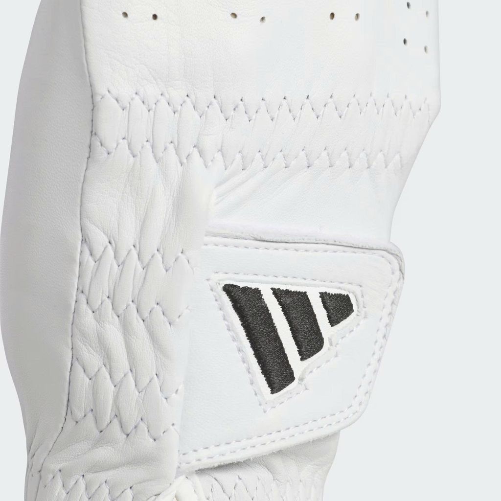Găng tay golf nam Pro Leather Glove Single White JE7173 | AdidasCác đường may và logo in trên Găng tay golf nam Pro Leather Glove Single White JE7173 | Adidas